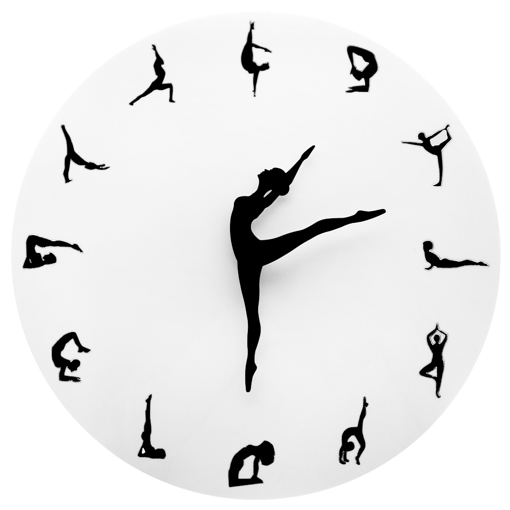 Yoga Fitness Watch - Posture yoga Orologio da parete PALESTRA