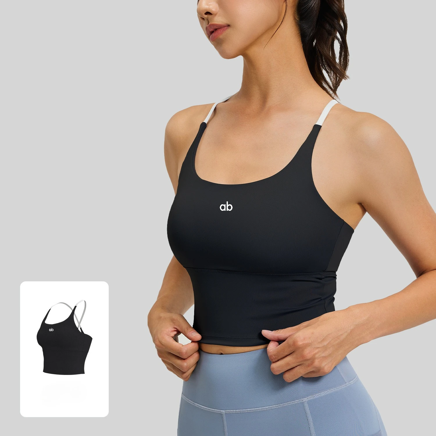 Yoga Fitness Stretching Strap - Reggiseno da yoga AB, ad alta