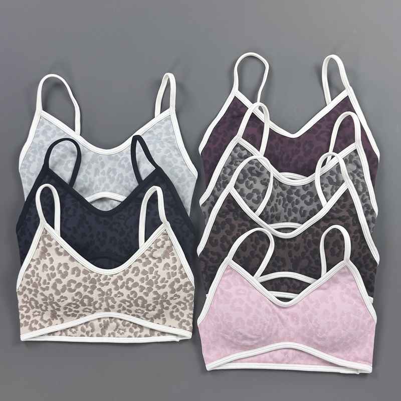 Yoga Fitness Stretching Strap - Reggiseno Sportivo da Donna con Stampa