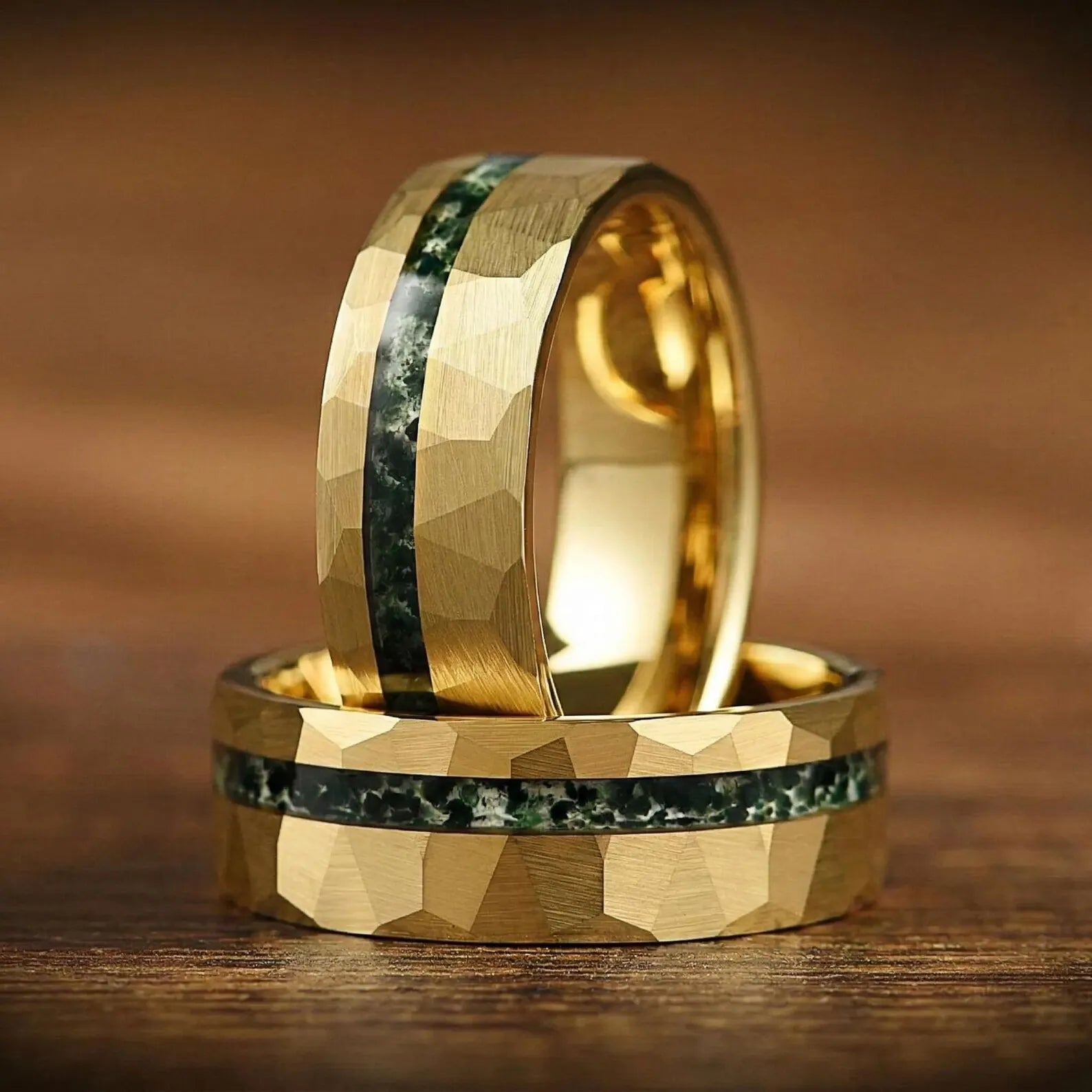 Gymnastics Rings - Anello Vintage da Uomo in Acciaio