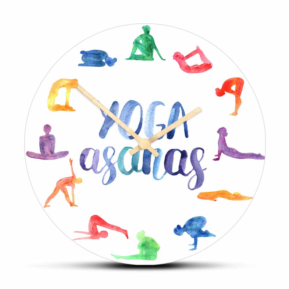 Yoga Fitness Watch - Yoga Asanas orologio da parete dal