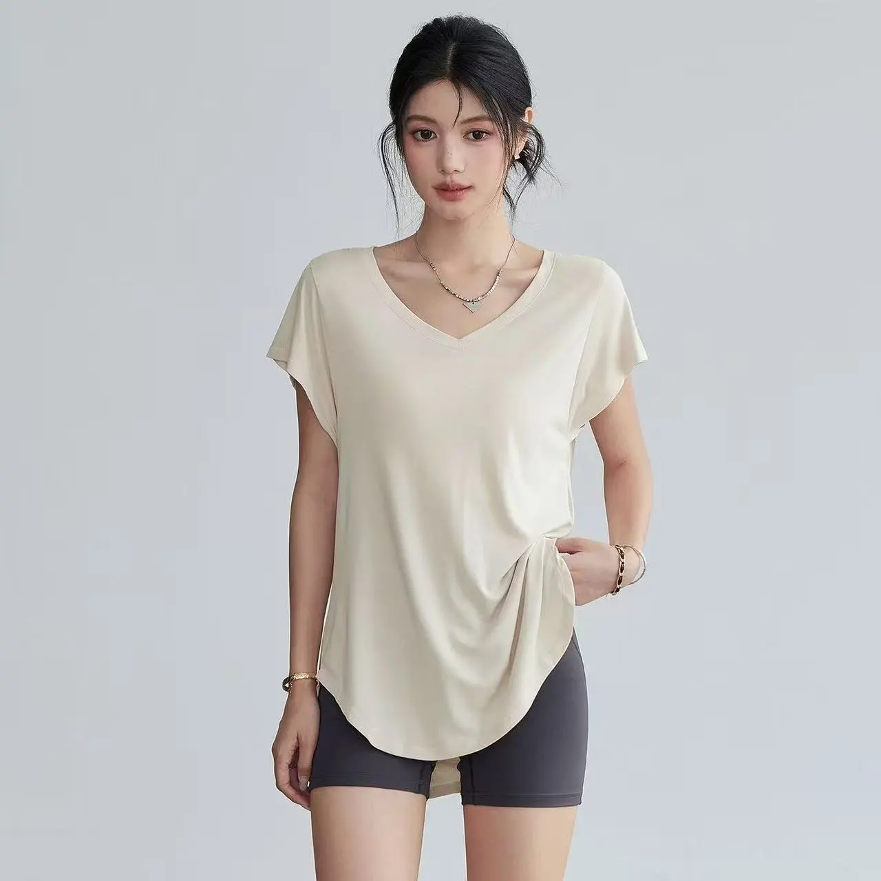 Yoga Fitness Exercises - T-Shirt da Yoga da Donna a