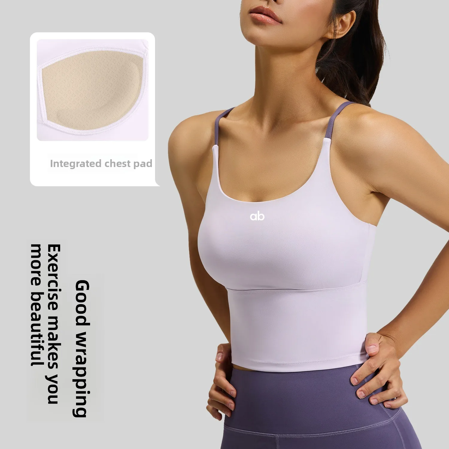 Reggiseno da yoga AB, ad alta  - Yoga Fitness Stretching Strap recensione e prezzo