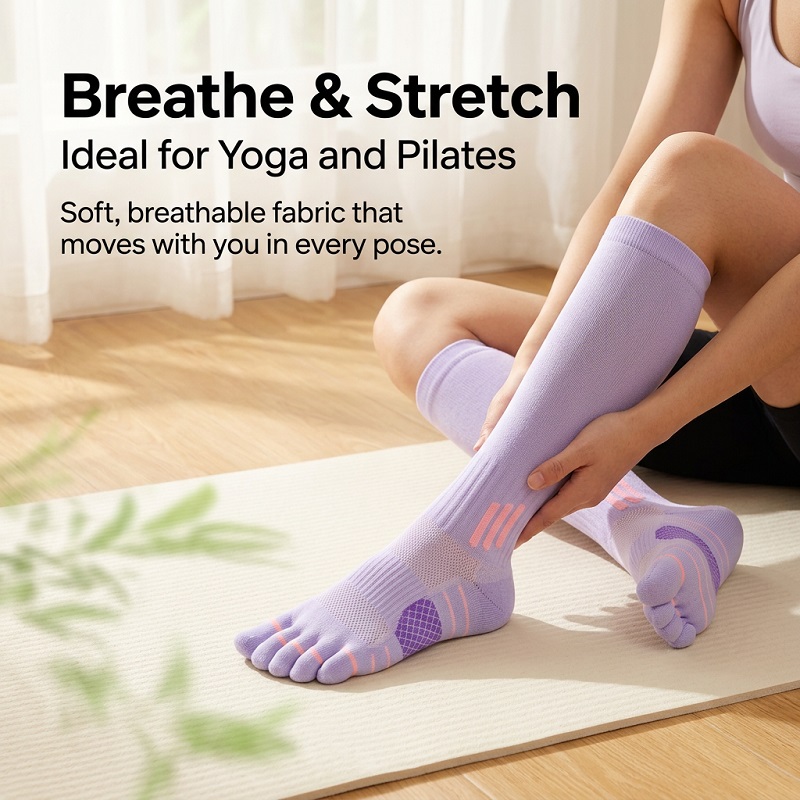 1/6 Paia di Calze Lunghe da Do - Fitness Yoga recensione e prezzo